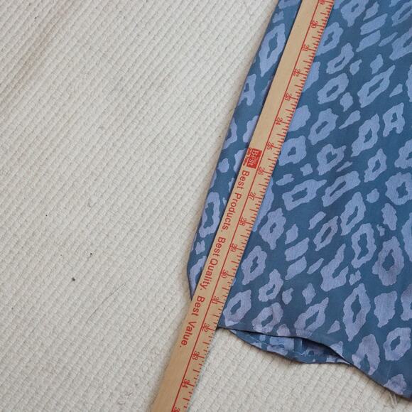 Vintage Lillie Rubin Blue Leopard Print Dress | 80s Glam Party Dress | S/M - Picture 4 of 6